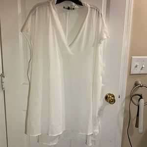 Eloquii Sheer Tunic Blouse